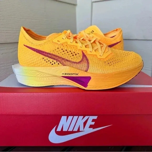 SIZE 8.5 - NIKE ZOOMX VAPORFLY NEXT% 3 LASER ORANGE W - Picture 1 of 5